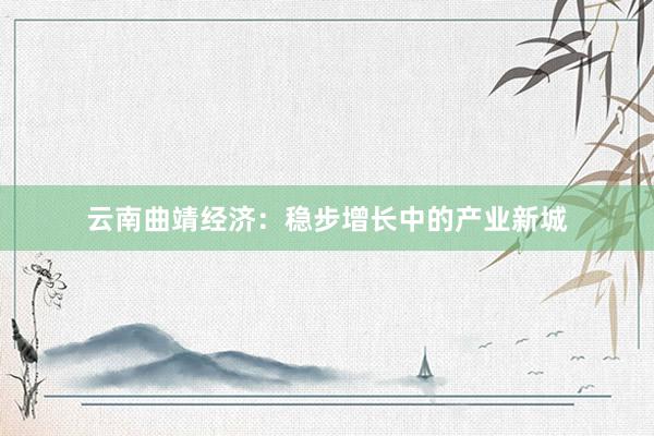 云南曲靖经济：稳步增长中的产业新城